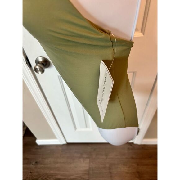 Athleta Palm One-piece Swimsuit NEW Size Small Olive Green - Picture 6 of 9